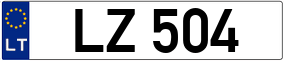 Trailer License Plate